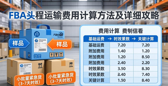 FBA头程运输费用计算方法及详细攻略