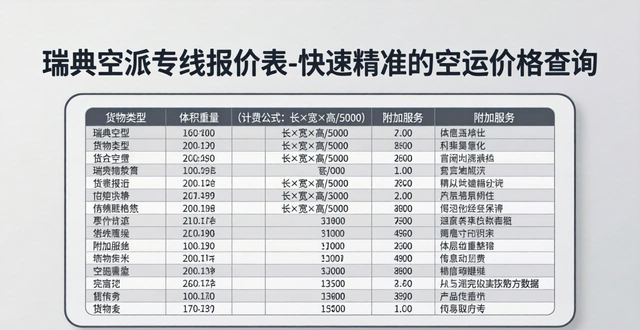 瑞典专线物流__瑞典直邮中国快递查询