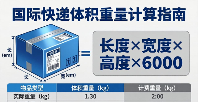 国际快递的体积重量怎么算_国际快递体积重量计算公式_