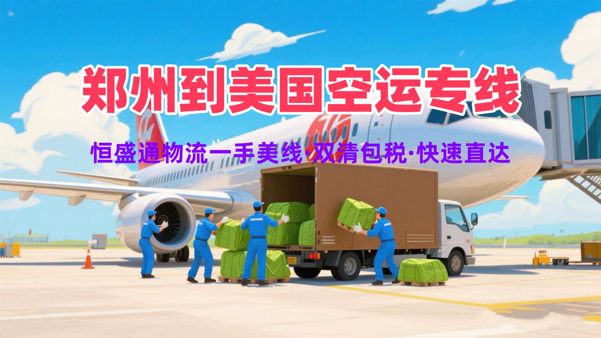 郑州到美国空运专线 一手渠道双清包税时效稳定直达